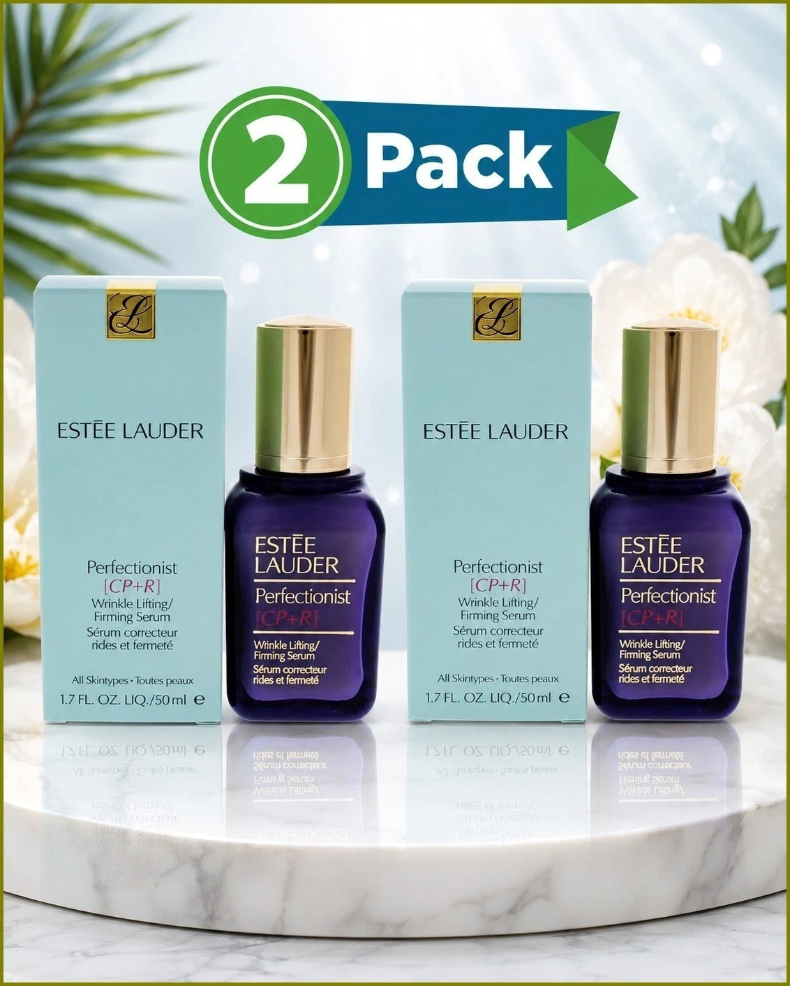 Estee Lauder Perfectionist CP+R Wrinkle Lifting / Firming Face Serum 1.7 oz (50ml) Pack of 2