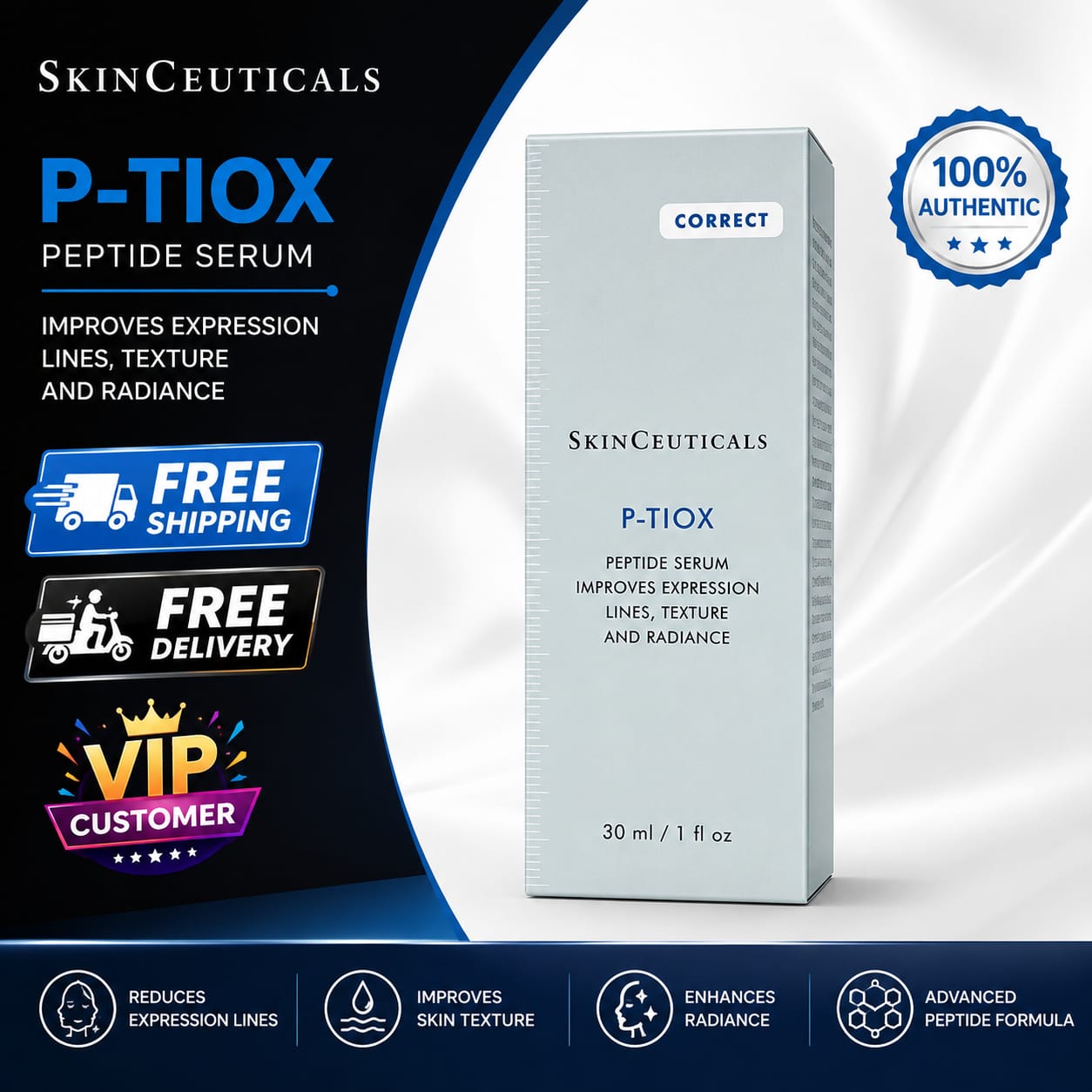 SkinCeuticals P-TIOX Wrinkle-Modulating Peptide Serum 1.0oz / 30ml