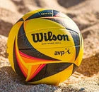 Wilson AVP OPTX Official Beach Volleyball – Pro Game Ball (Yellow/Black)